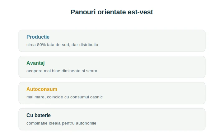 Panouri fotovoltaice est-vest: producție distribuită vs orientare sud